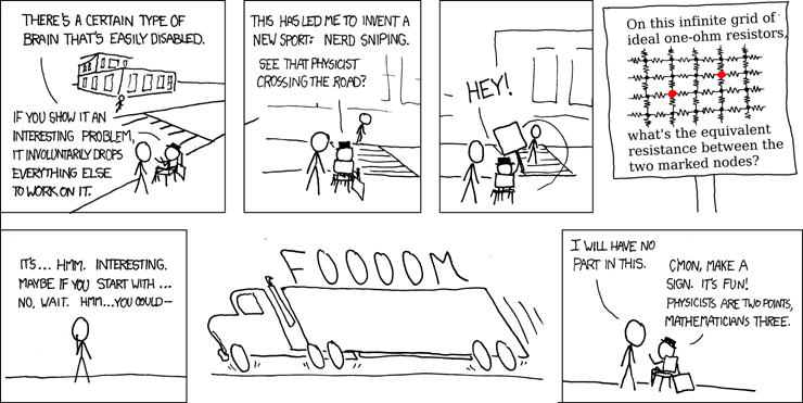 nerd sniping comic from xkcd